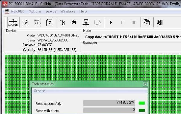WD10EADX-00TDHB0开盘恢复数据成功