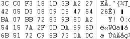 Hex Editor binary data