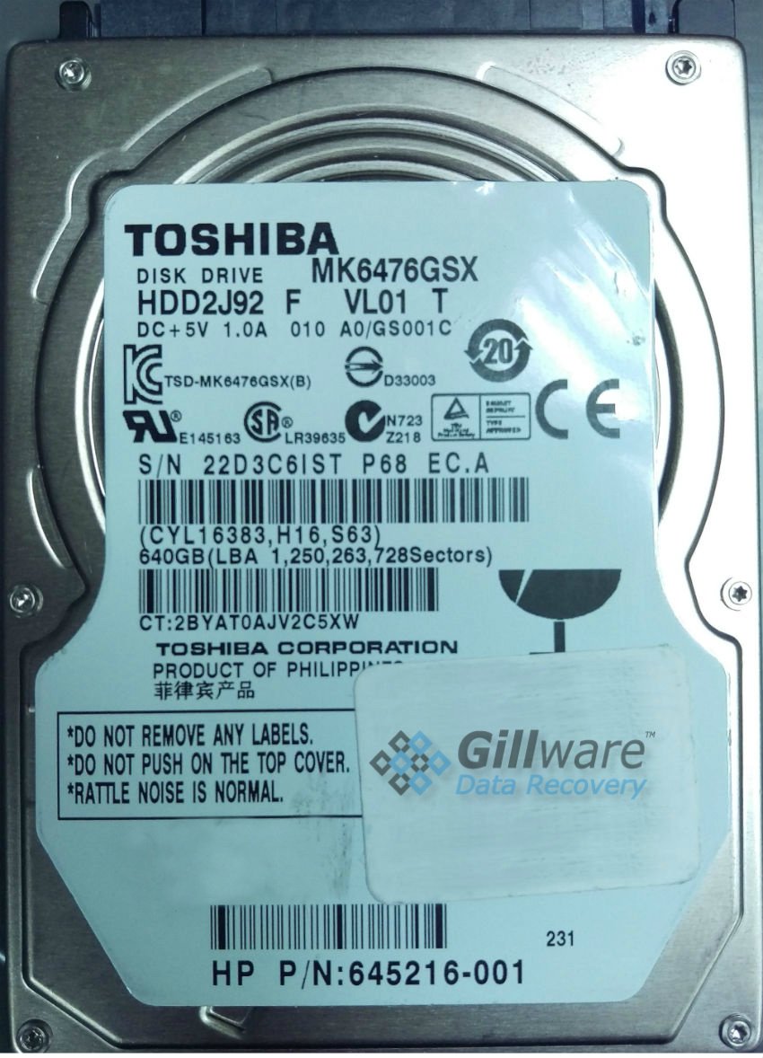 Toshiba HDD Recovery