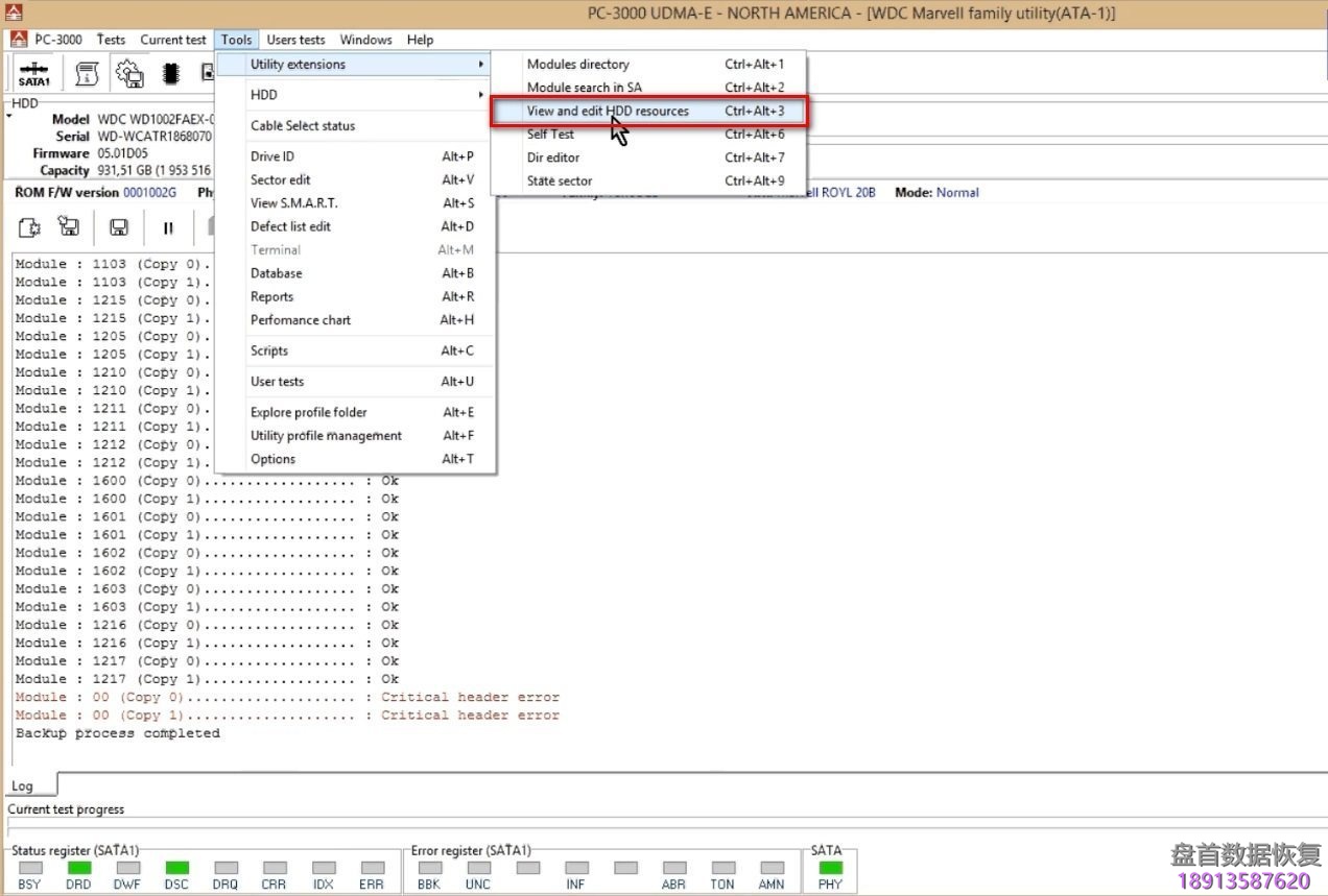 pc-3000-for-hddָ̻ôӲ̴ͷ ʹPC-3000 for HDDָ̻ôӲ̴ͷ